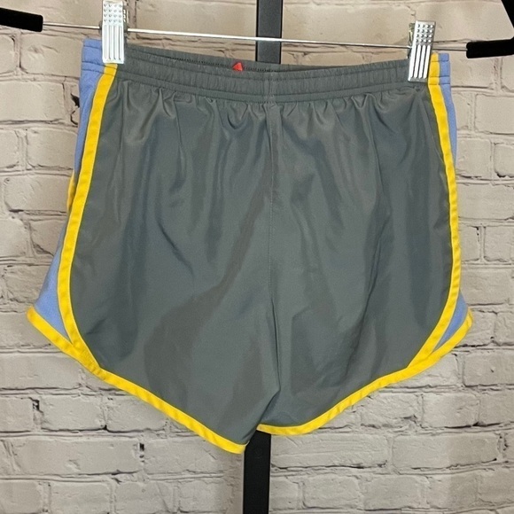 Nike Grey and Yellow Tempo Running Shorts - Picture 2 of 3